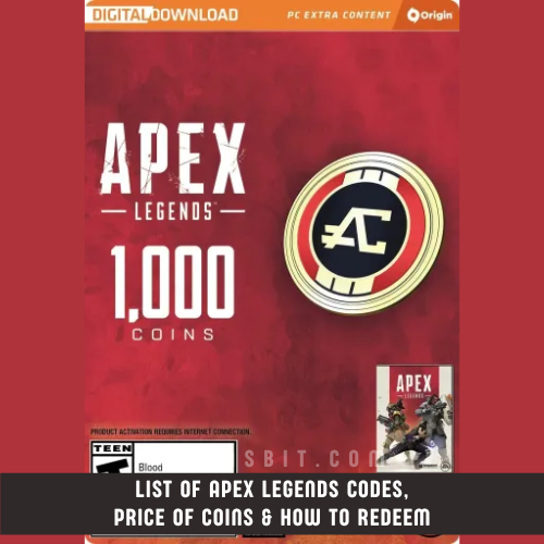 List of Apex Legends Codes, Price of Coins & How to Redeem